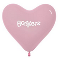 10" Fashion Color Balloons Heart Shaped (1 Side 1 Color)